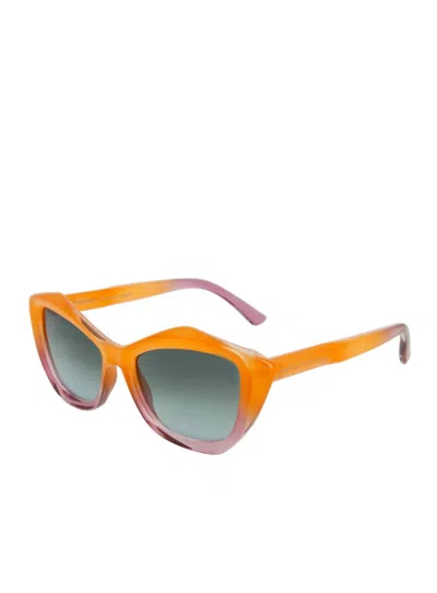 Remo Tulliani Foxy Sunglasses In Sunset/ash Lens In Orange