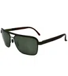 Remo Tulliani Men's Envy Sunglasses In Bronze/leather/black Mirror Lens In Multi