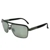 Remo Tulliani Men's Envy Sunglasses In Grey/leather/mirror Lens In Multi