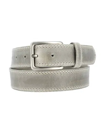 Remo Tulliani Men's Roth Premium Italian Leather Belt In Charcoal In Pink