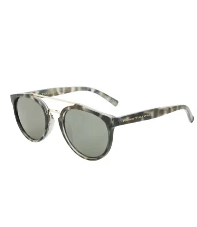 Remo Tulliani Passion Sunglasses In Black Tort/black Mirror Lens In Grey