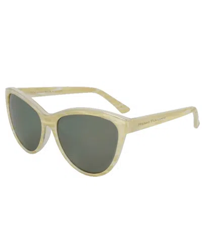 Remo Tulliani Seduction Sunglasses In Pearl/black In Beige