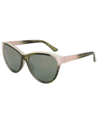 Remo Tulliani Seduction Sunglasses In Pink Tort/black Mirror Lens In Beige