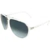 Remo Tulliani Smooth Sunglasses In Clear/ash Lens In Blue
