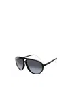 Remo Tulliani Smooth Sunglasses In Matte Black Fade/ash Lens