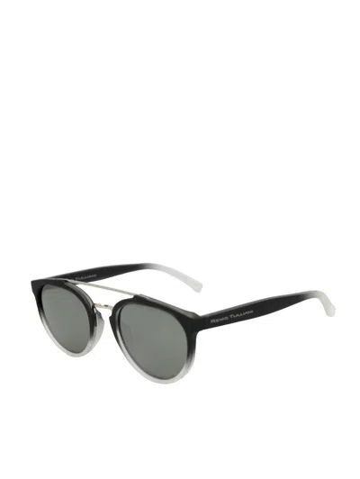 Remo Tulliani Trust Sunglasses In Matte Black Fade/mirror Lens
