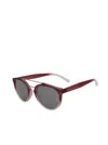 Remo Tulliani Trust Sunglasses In Matte Burgundy Fade/mirror Lens
