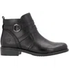 Remonte Women's Arielle Leather Booties In Black/black/black In Multi