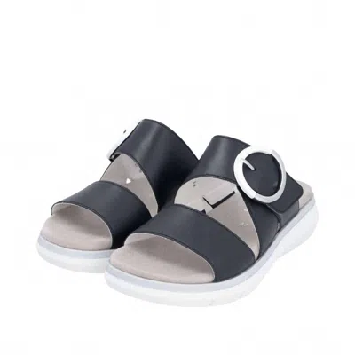 Remonte Women's D2k51-14 Flat Sandal In Navy In Blue