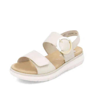 Remonte Women's Flat Sandal In Cream In White