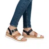 Remonte Women Gizela Wedge Sandal In Multi In Brown