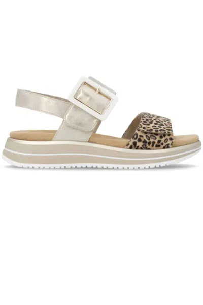Remonte Women's Jocelyn 53 Sandal In Leo Beige/ Muschel In Multi