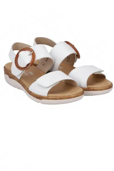Remonte Women's Jocelyn 53 Sandals In Rock Alburi-weiss In White