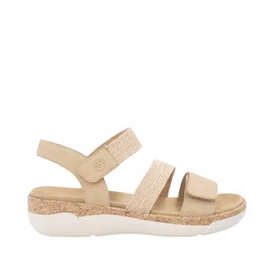Remonte Women's Jocelyn R6861 Sandal In Tan / Stroh In Brown