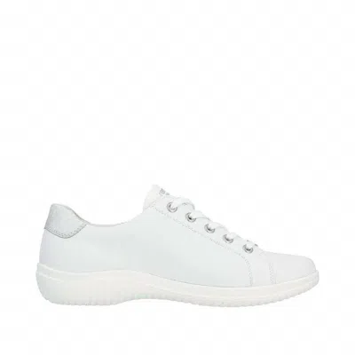 Remonte Women's Lace-up Sneaker In White/rose/ice In Multi