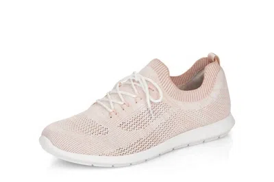 Remonte Women's Lightweight Lace-up Sneaker In Light Blush In Gold