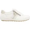 Remonte Women's Liv 32 Sneaker In Paper/muschel/offwhite In White