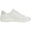 Remonte Women's Louann 00 Low-profile Leather Sneaker In Snow/perle/offwhite/musche In Multi