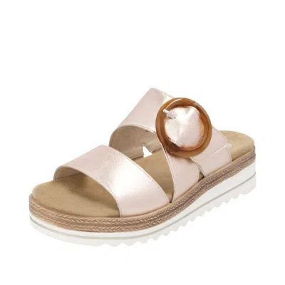 Remonte Women's Slip On Mule Sandals In Light Pink In Neutral