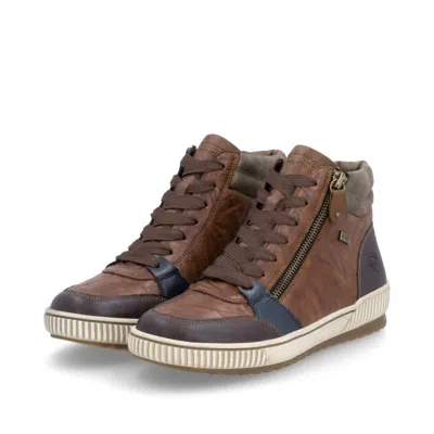 Remonte Women's Sneaker Boot In Havanna/noce/pacific In Brown