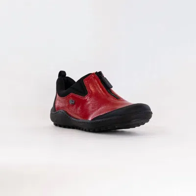 Remonte Women's Zipped-up Shoes In Red Patent In White