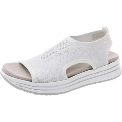 Remonte Womens Stretch Slingback Sandals In White
