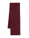Remus Uomo Logo-patch Scarf In Red