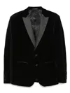 Remus Uomo Velvet Blazer In Black