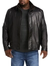 Remy Double-collar Butterskin Leather Jacket In Noir/rustic