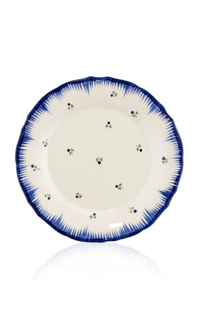 Remy Renzullo X Carolina Irving & Daughters Lily Dinner Plate In Blue