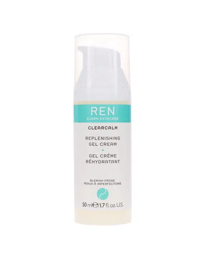 Ren 1.7oz Clearcalm Replenishing Gel Cream In Transpat