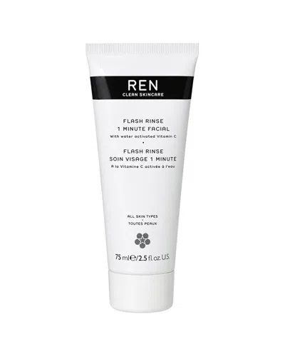 Ren 2.5oz Flash Rinse 1 Minute Facial In Transpat