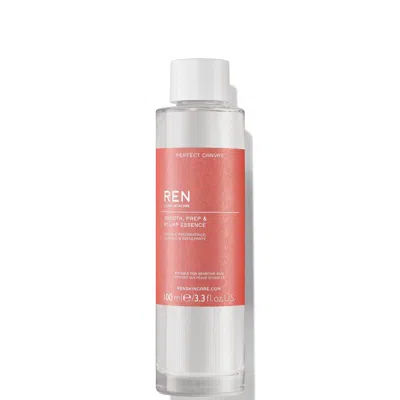 Ren Clean Skincare Perfect Canvas Smooth, Prep And Plump Essence 100ml In Black