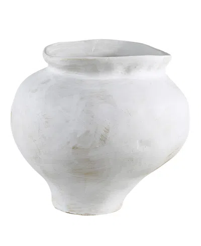 Ren Wil Elia 9.45" Hand-thrown Vase In White