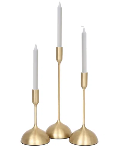 Ren Wil Ferris Candle Holder, Set Of 3 In Gold