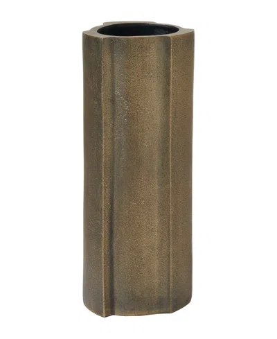 Ren Wil Interlude 14" Sculptural Vase In Gold