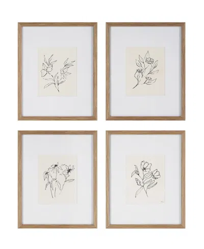 Ren Wil Palmela 4-pc. Wall Decor Set In White