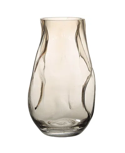 Ren Wil Tawny 10.4" Glass Vase In Sand