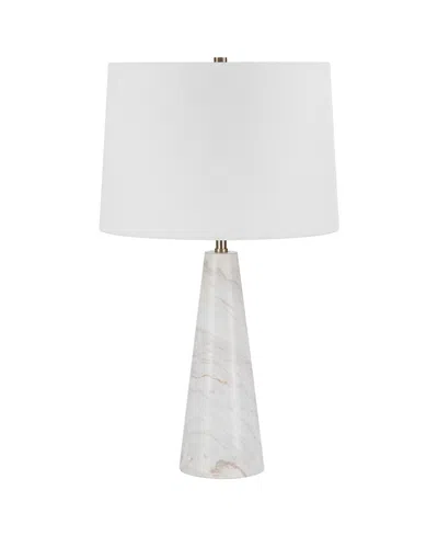 Ren Wil Vevey 25" Metal Table Lamp In White