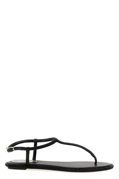 Renã© Caovilla Renã‰ Caovilla 'diana' Sandals In Black