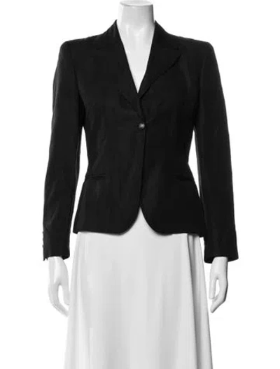 Pre-owned Rena Lange Blazer In Black