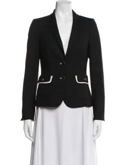 Pre-owned Rena Lange Blazer In Black