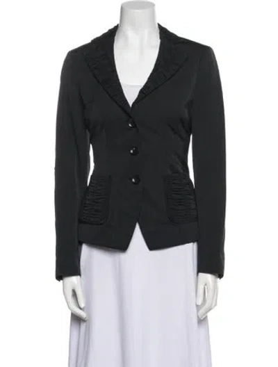 Pre-owned Rena Lange Blazer In Black