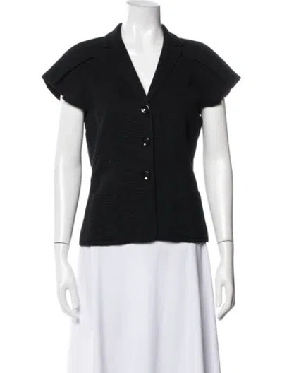 Pre-owned Rena Lange Blazer In Black