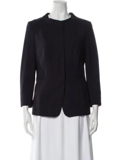 Pre-owned Rena Lange Blazer In Blue
