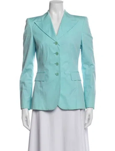 Pre-owned Rena Lange Blazer In Blue