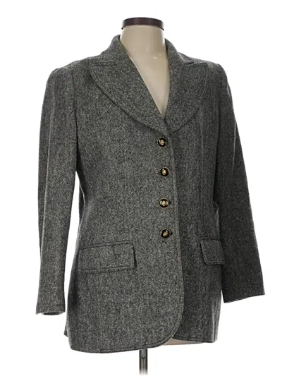 Pre-owned Rena Lange Blazer Jacket In Gray
