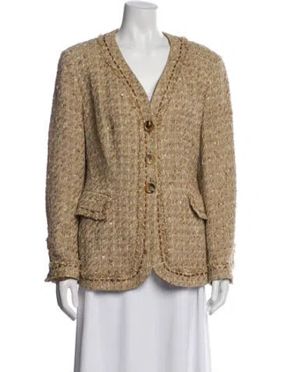 Pre-owned Rena Lange Blazer In Neutral