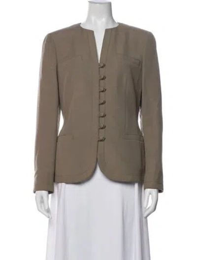 Pre-owned Rena Lange Blazer In Neutral