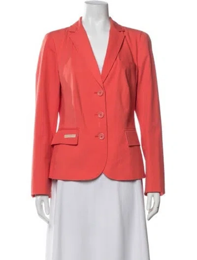 Pre-owned Rena Lange Blazer In Orange